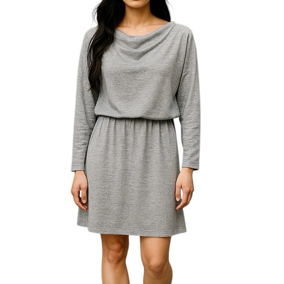 Banana Republic Long Sleeve Dress Grey - Picture 1 of 10